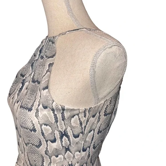 Express Women’s Halter Sleeveless Python Print Dress Size 4 - Picture 3 of 5
